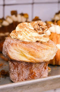 Box of 6 apple cruffins with flaky croissant layers and spiced apple filling from Blue Moon Bakehouse Christchurch