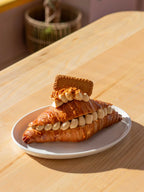 Box of 6 premium filled croissants with Dubai Pistachio Creme Brulee Matcha and more from Blue Moon Bakehouse
