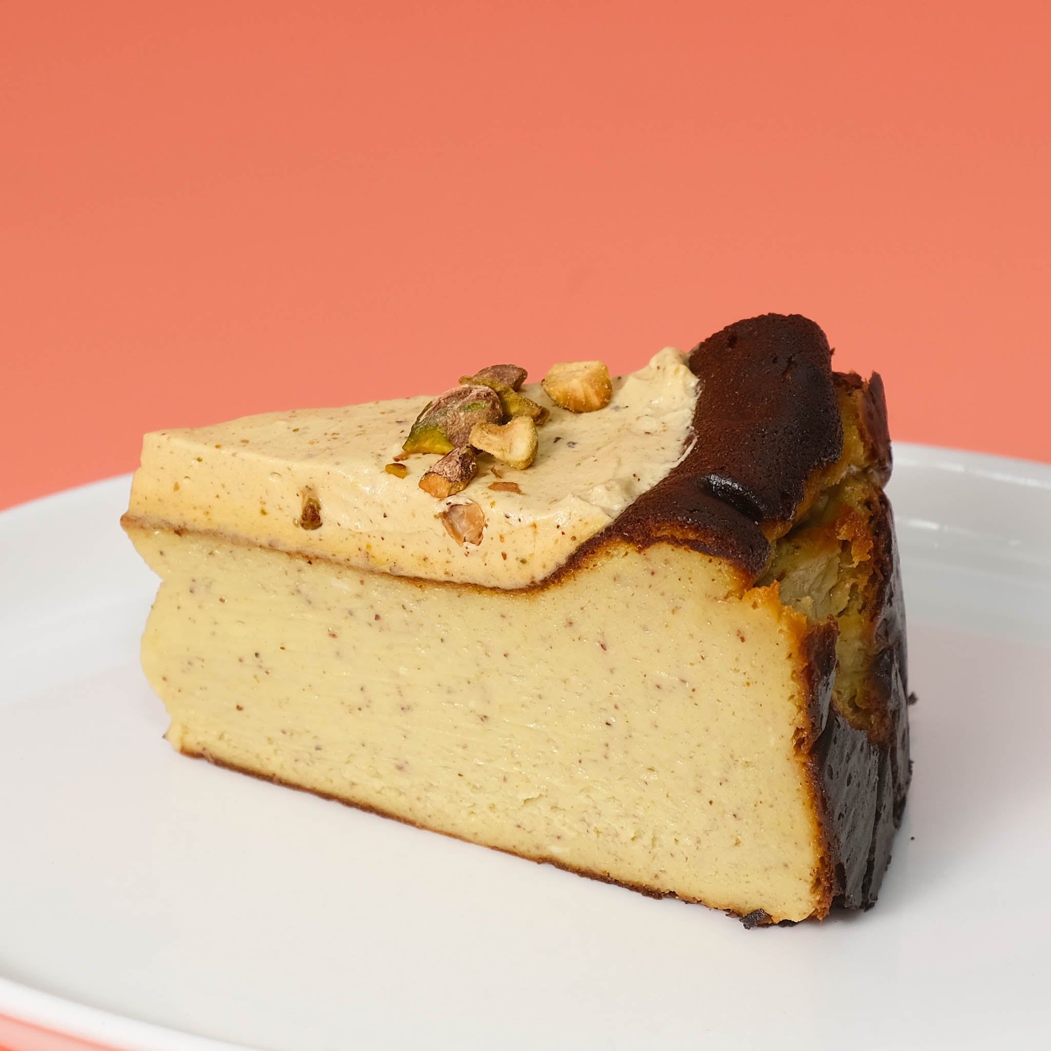 Pistachio Basque Cheesecake 8"