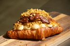 Box of 6 premium filled croissants with Dubai Pistachio Creme Brulee Matcha and more from Blue Moon Bakehouse Best Croissants Christchurch 