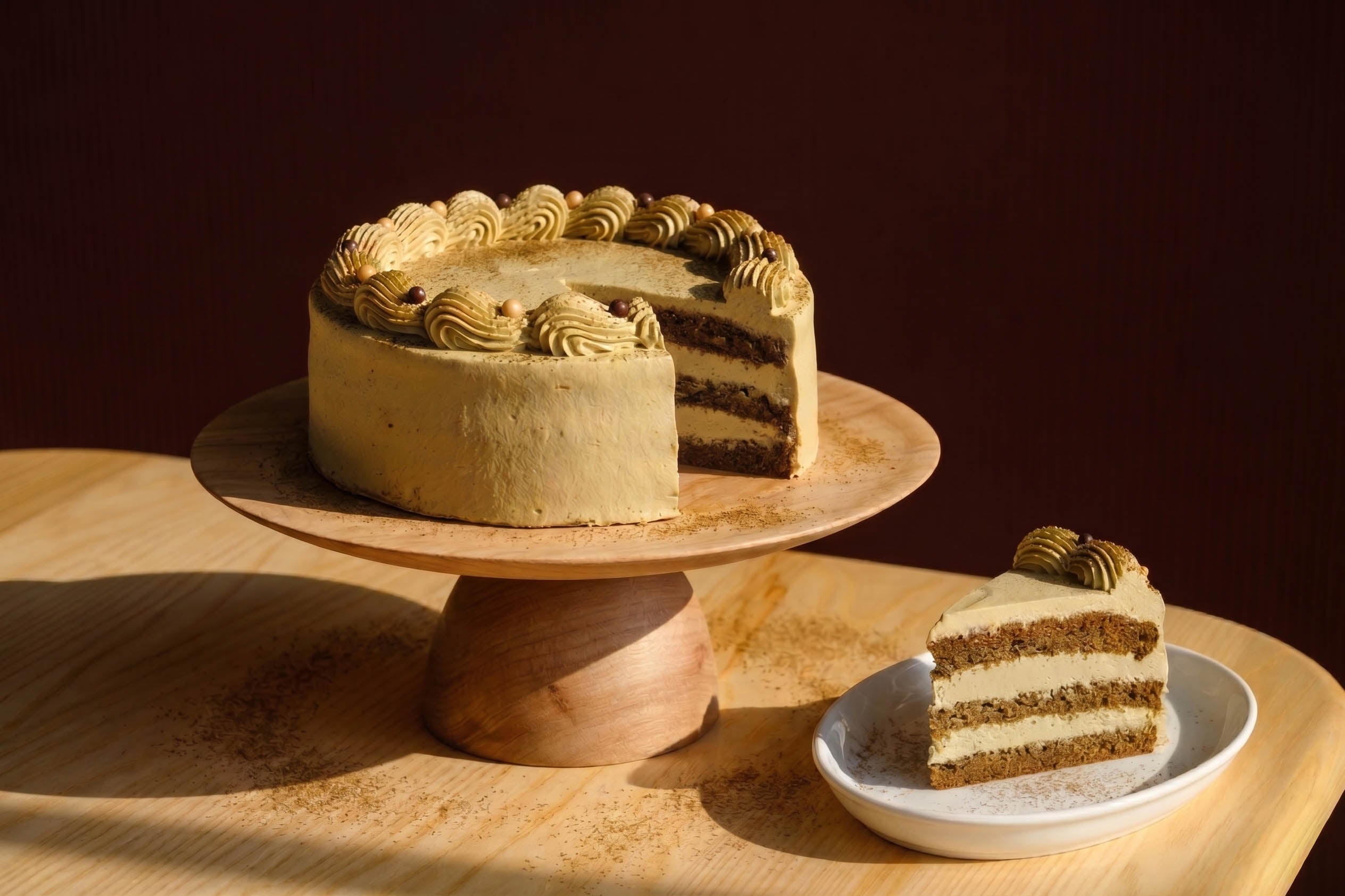 Hojicha Shortcake Christchurch Blue Moon Bakehouse