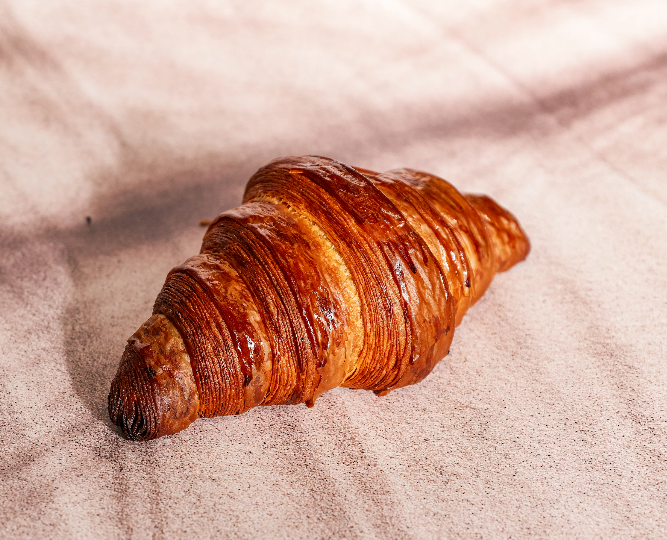 Box of 6 plain butter croissants hand-laminated with NZ butter from Blue Moon Bakehouse Christchurch