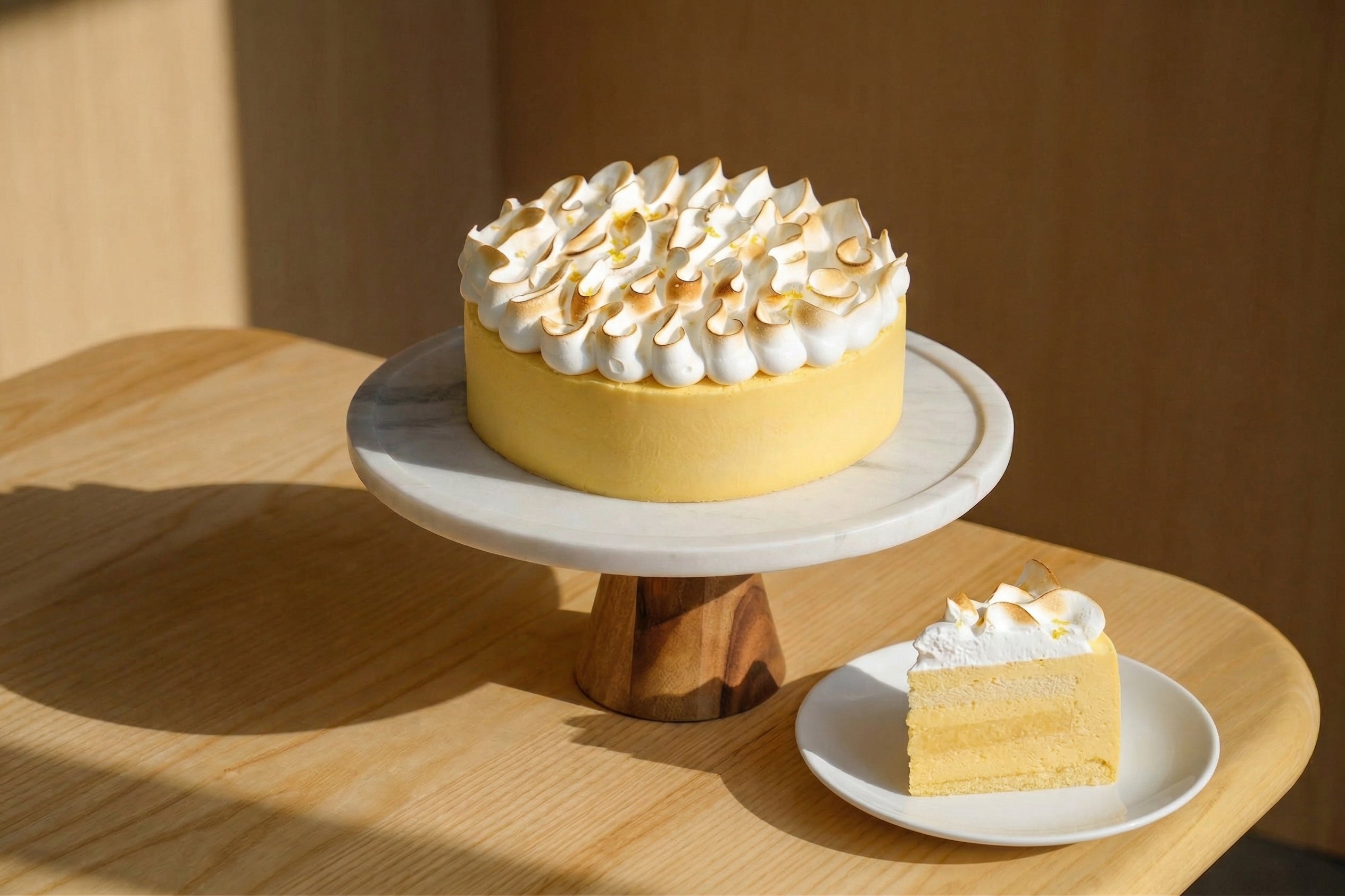 Lemon Meringue Cake 8" — Blue Moon Bakehouse same-day pickup