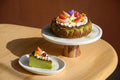Best Matcha basque cheesecake in christchurch new zealand, made by Blue Moon Bakehouse, and Carnival Matcha IroIro blend